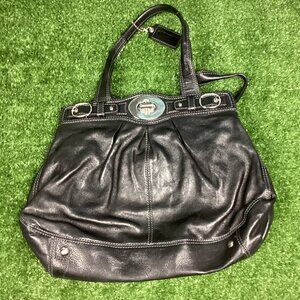 Coach Black Leather Satchel - Vintage